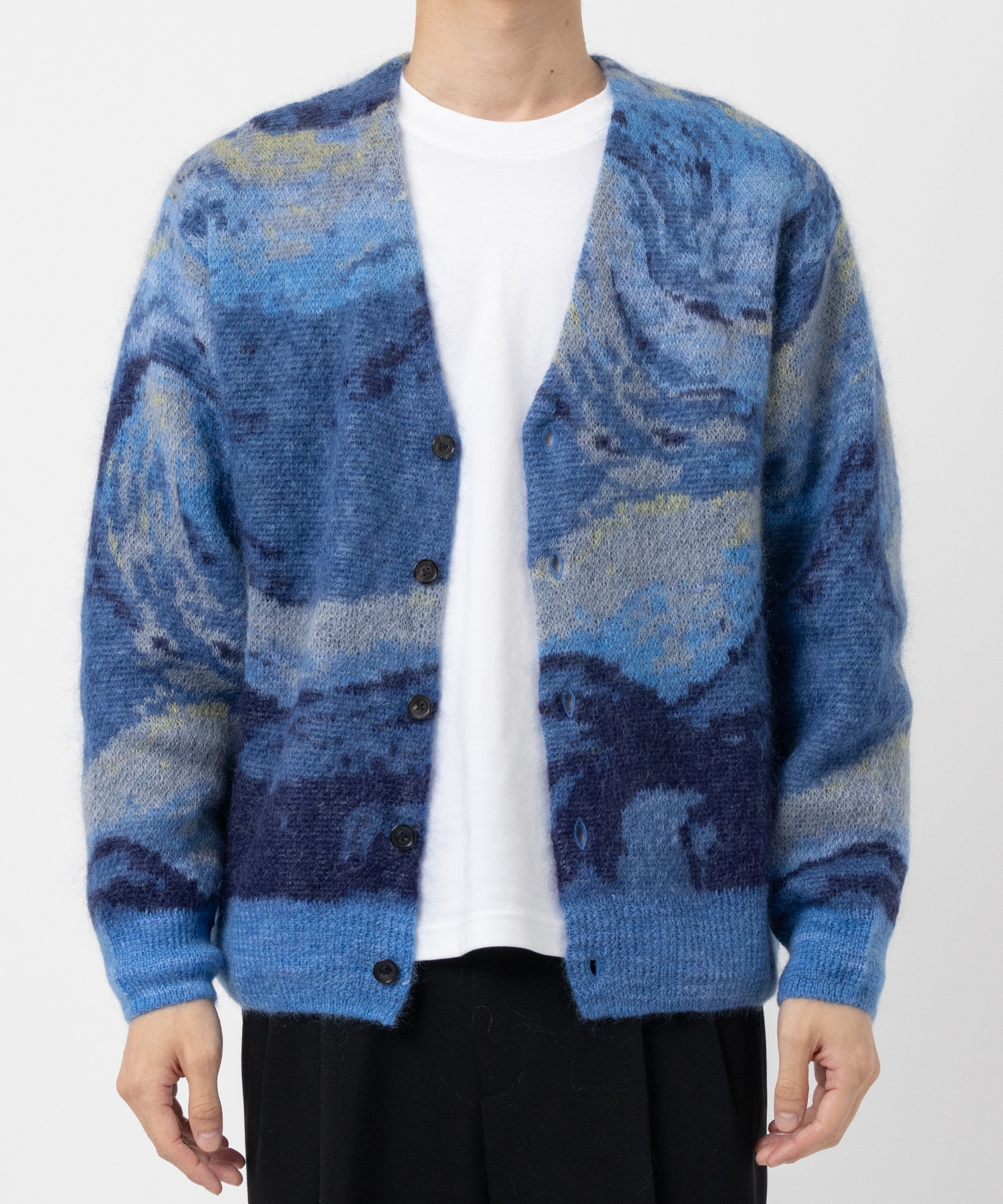 EX. mohair cardigan(2 BLUE): UNUSED: MENS｜ STUDIOUS ONLINE公式