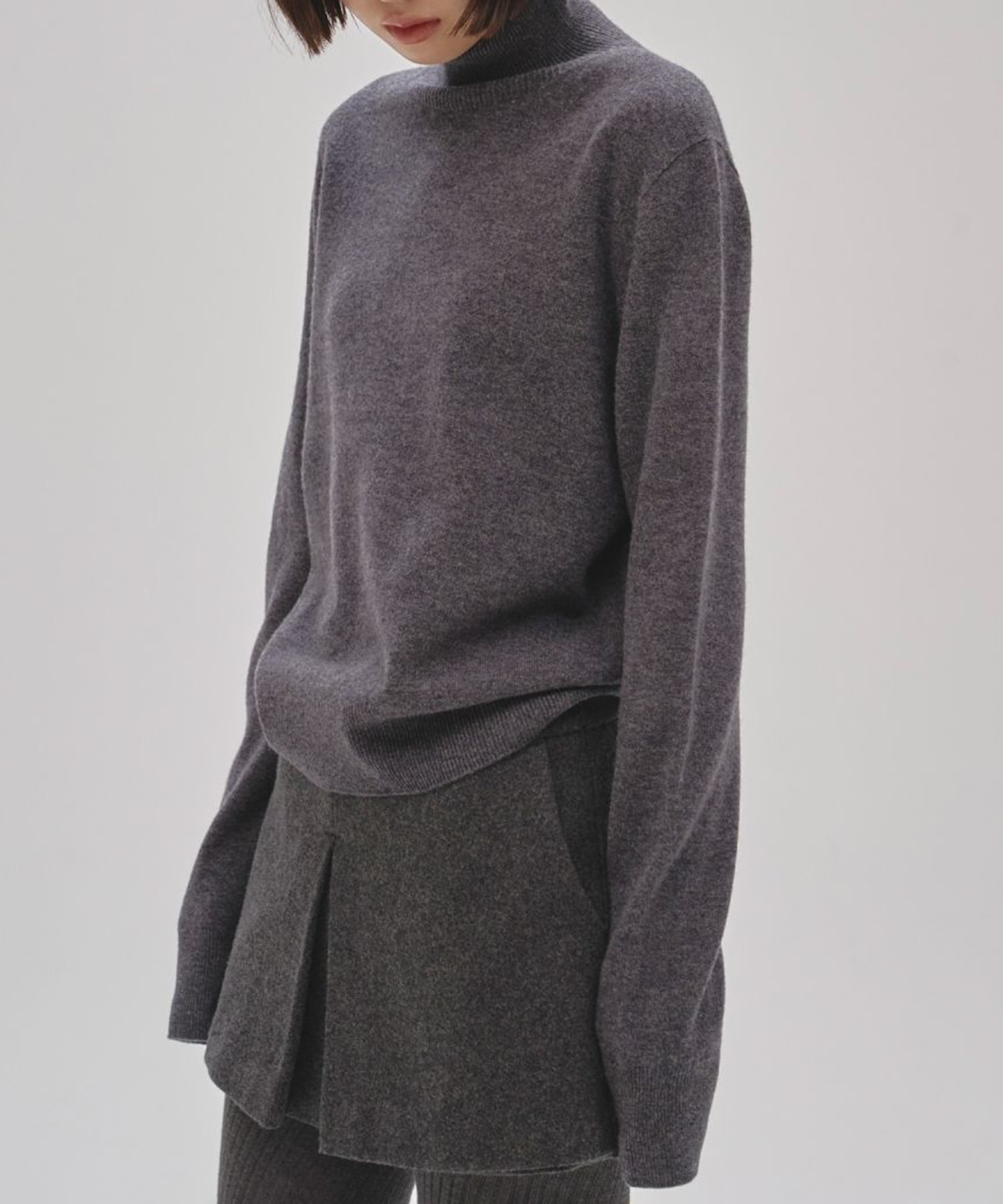 Wool Cashmere Turtle Knit(FREE GREY): TODAYFUL: WOMENS｜ STUDIOUS