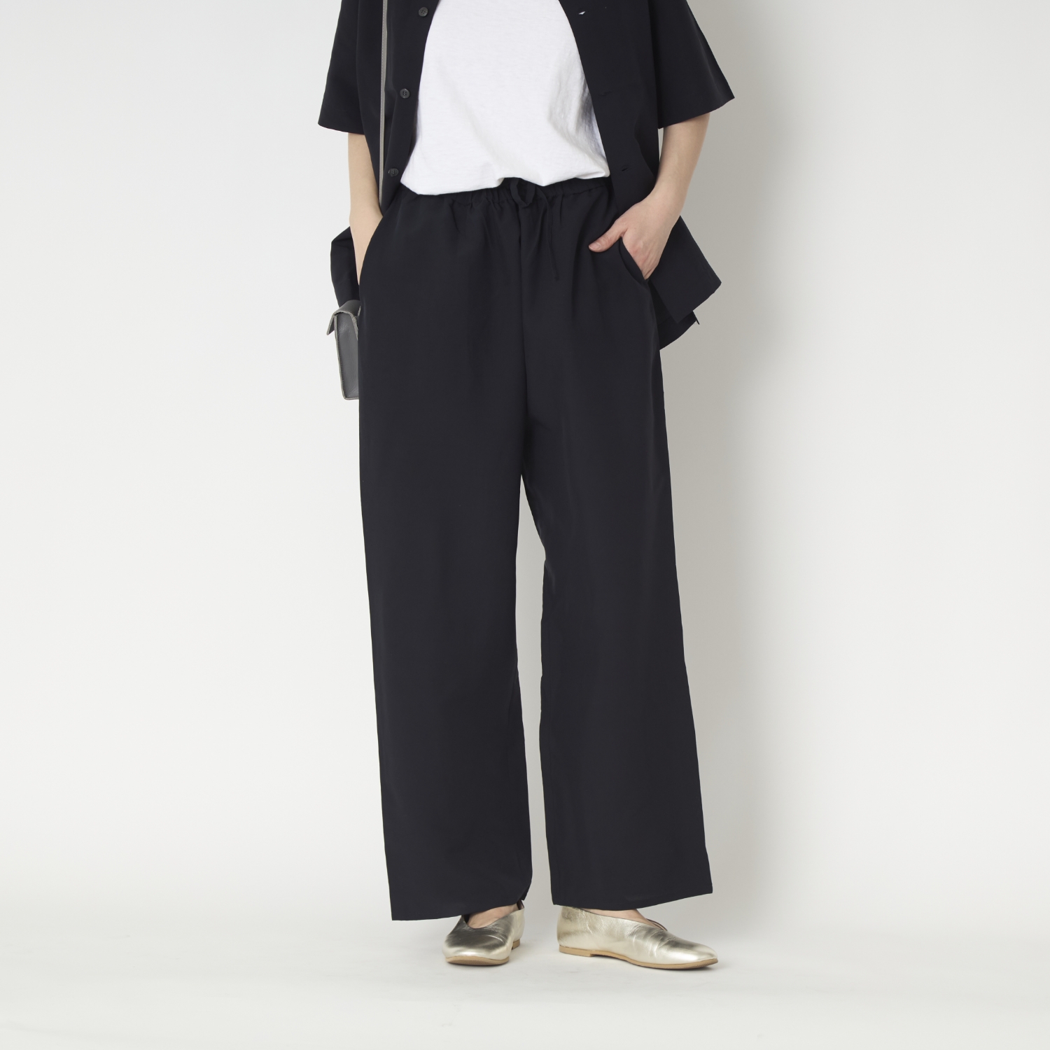 0910/さらさらシルクベーシックパンツ -お手入れ簡単でベーシックな