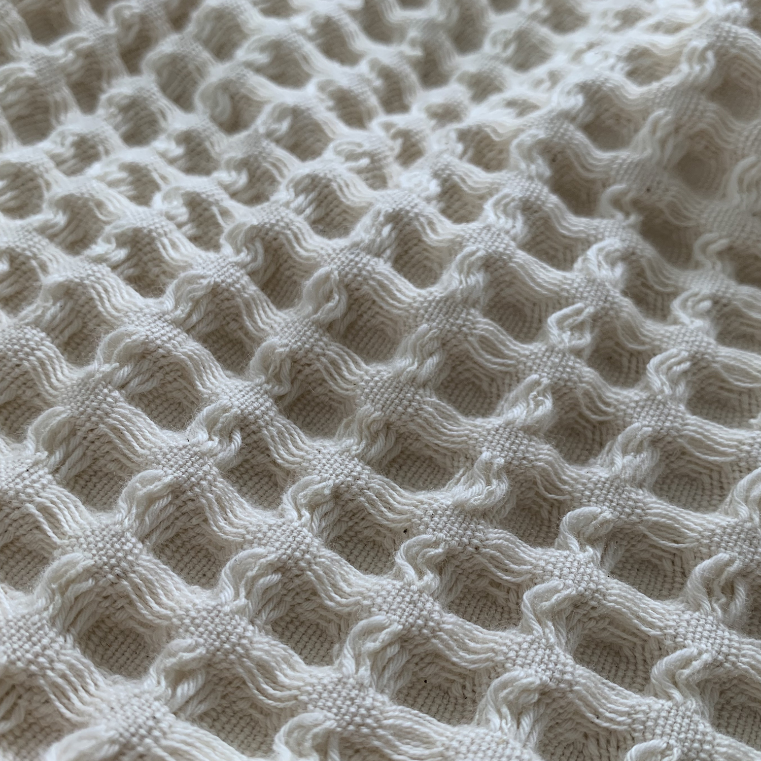 三井毛織/洗えるシルク混コットンワッフルケット シングル 2枚セット