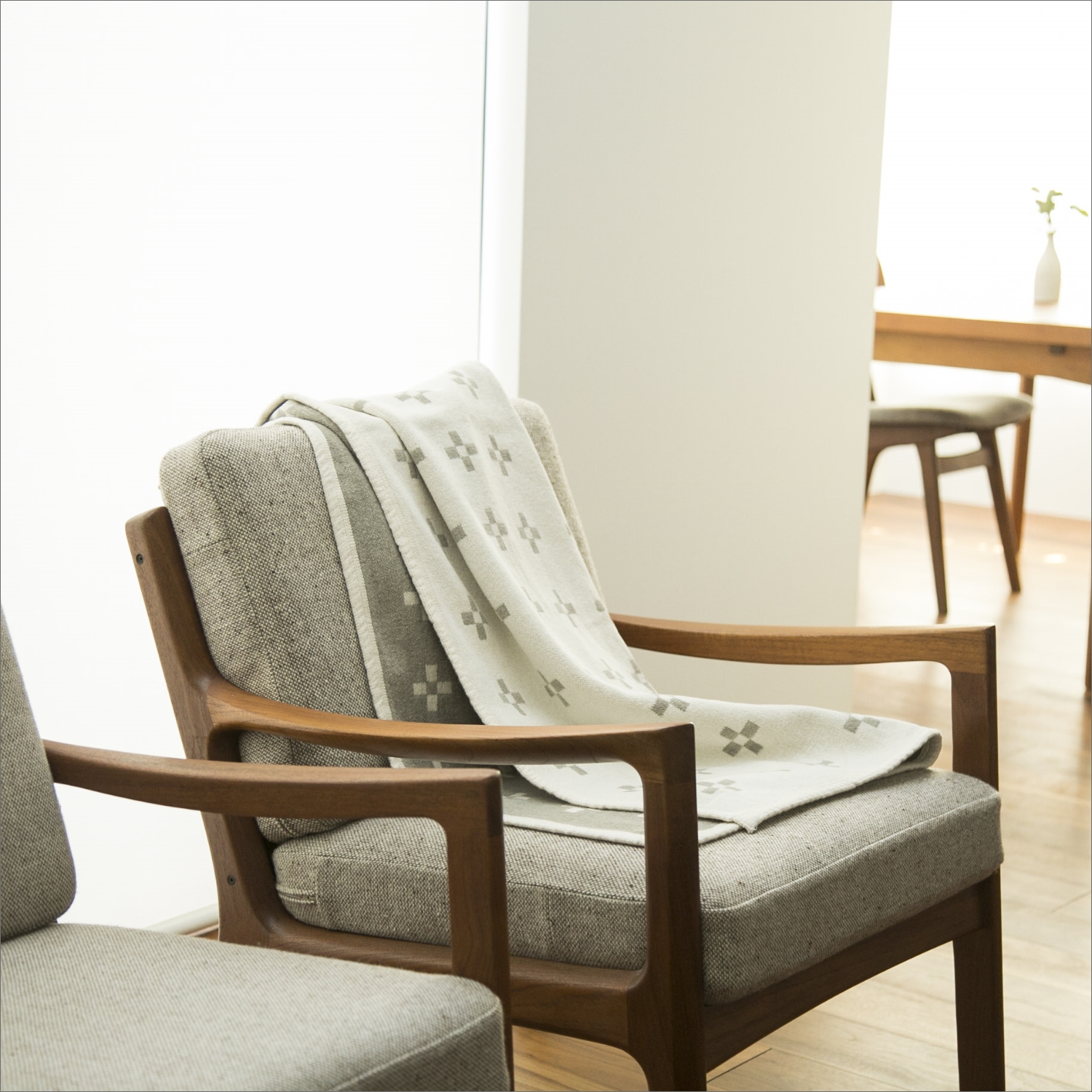 KLIPPAN/シュニールコットン ハーフブランケット -柔らかくてサラサラ