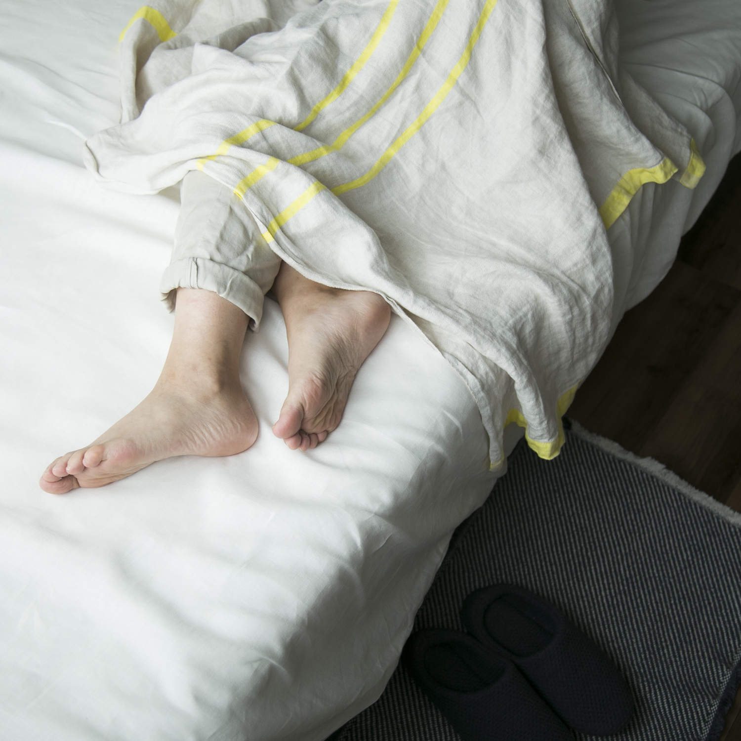 LAPUAN KANKURIT/USVA リネンブランケット 150×200cm -暑い時期