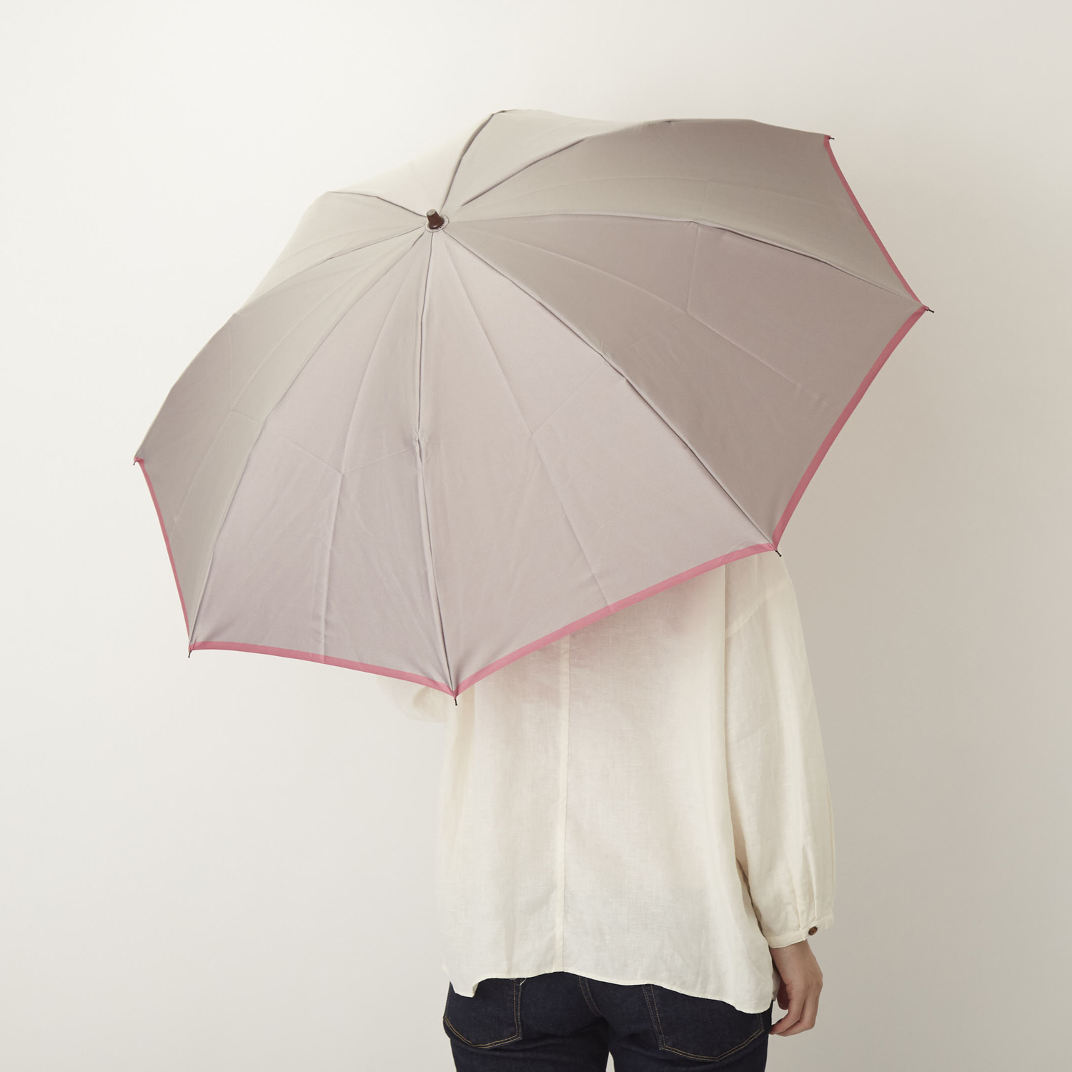 小宮商店/折りたたみ傘 甲州織 かさね 55cm -一生ものの美シルエット傘