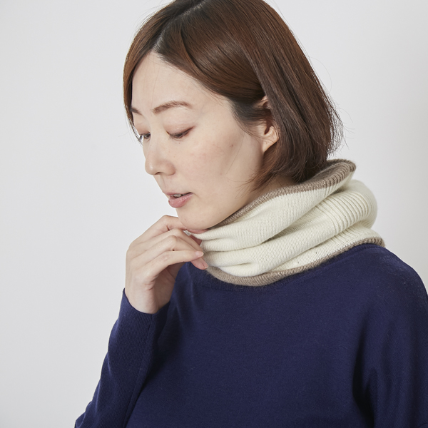 el alto/ベビーカシミヤ100％スヌード -極上の肌触り！超希少なベビー