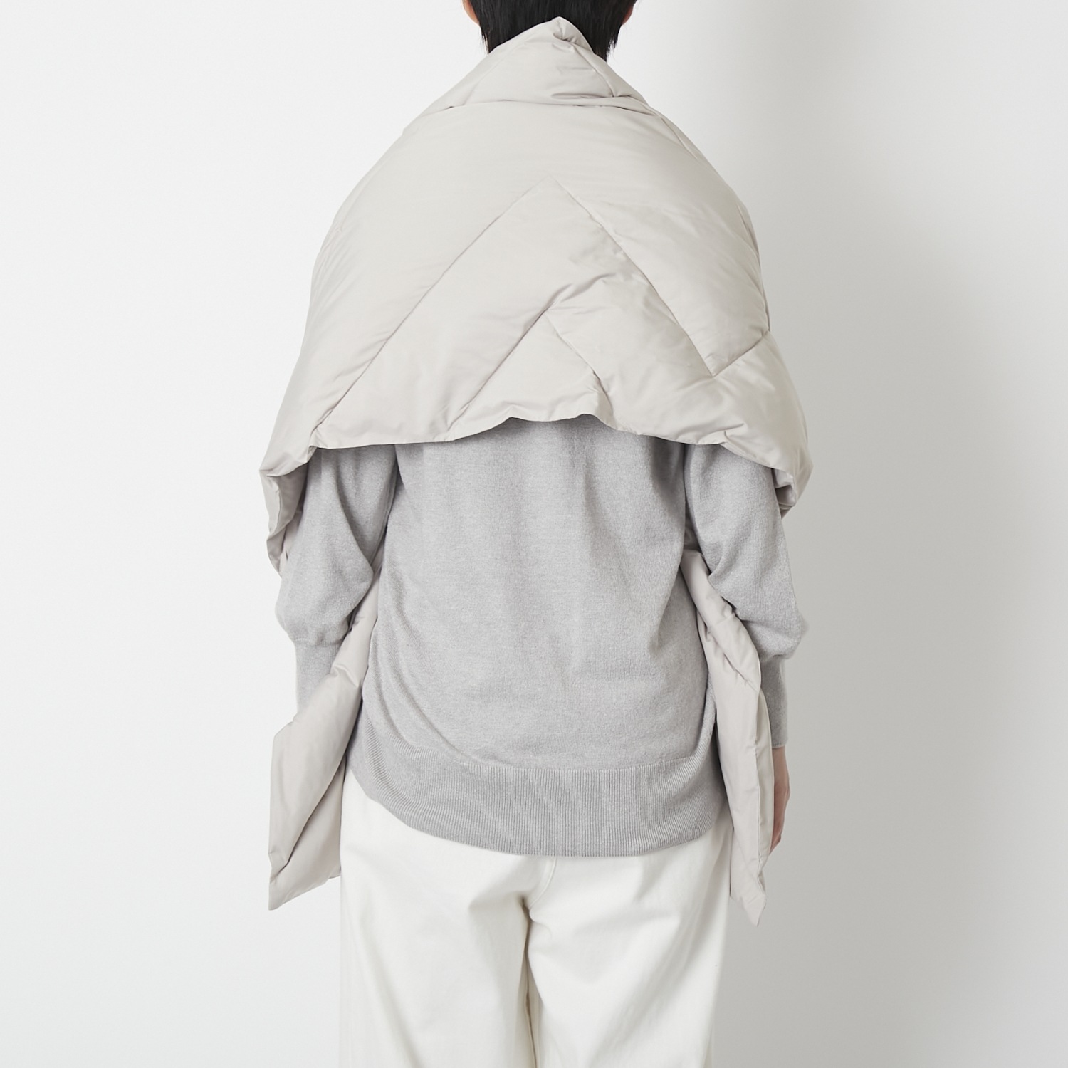 KWD/ダウンショール ポーランドホワイトグース -サッと羽織れて