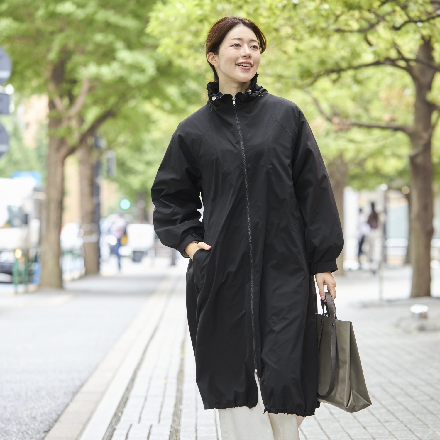 Kilka/アノラックデザインダウンコート -ドローコード使いでつめたい風