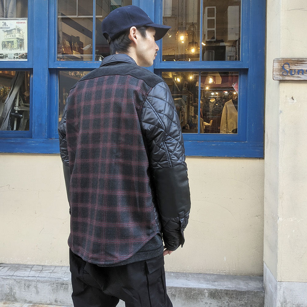 JUNYA WATANABE MAN - Ester Ripstop × Wool check shirt - WL-B026