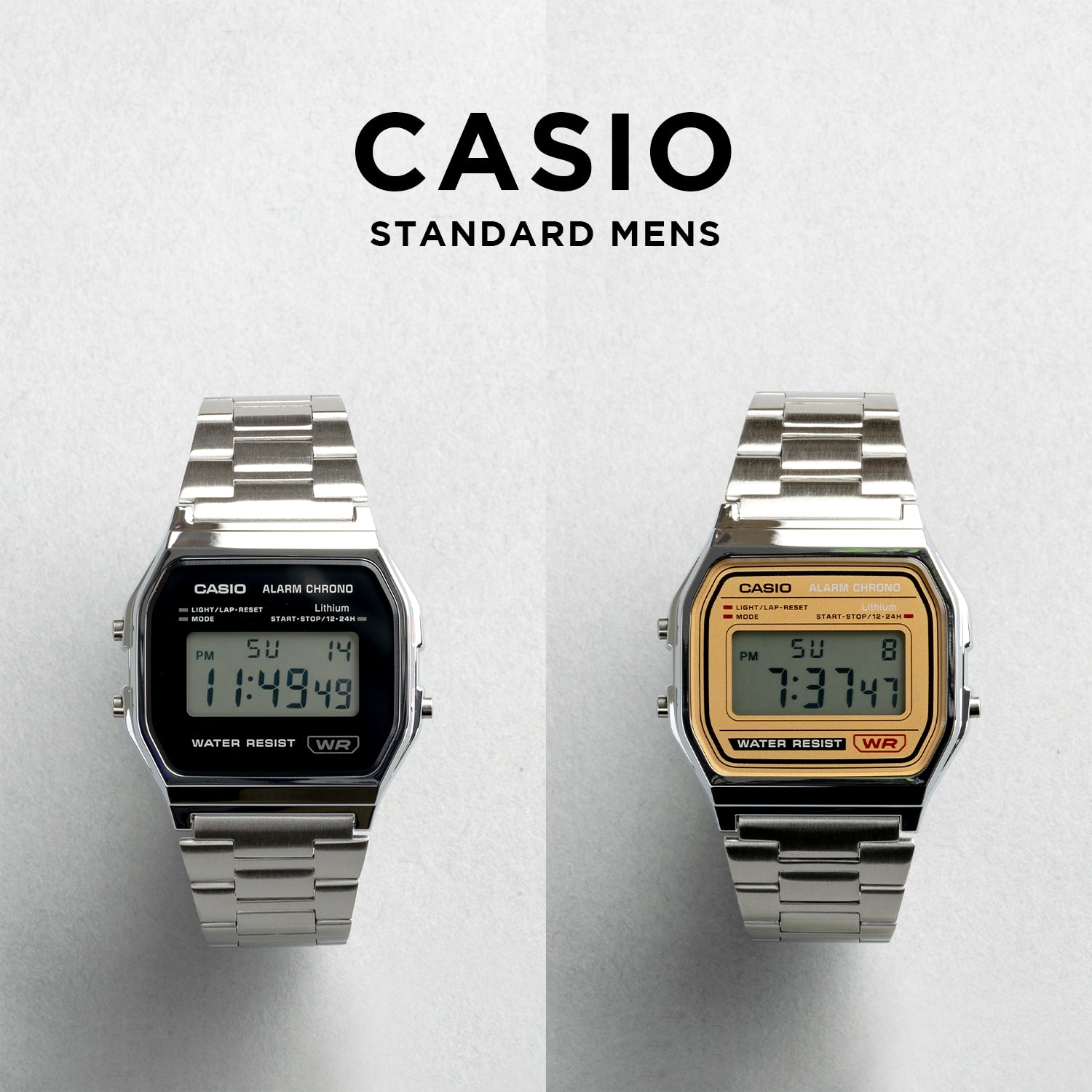 CASIO カシオ A158WEA メンズ 腕時計 日常生活用防水 10年保証