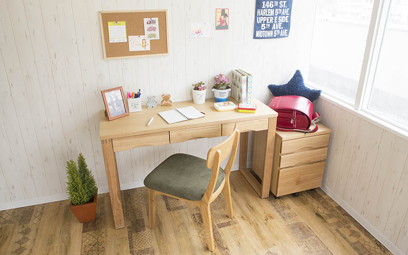 タモ突板デスク（幅150×奥行45）SJ-403D | 【暮らしを演出する