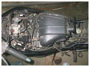 Bandit250:タンクの降ろし方