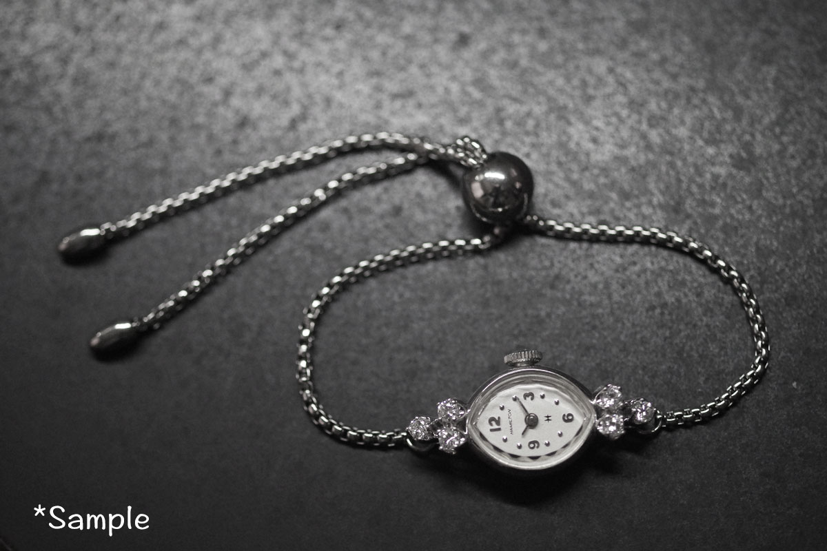 OMEGA オメガ 18金ホワイトゴールド＆ダイヤモンド ブレス選べます