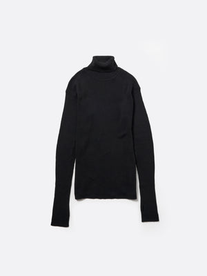 TURTLENECK RIB KNIT【BLACK】 – SUBLATIONS
