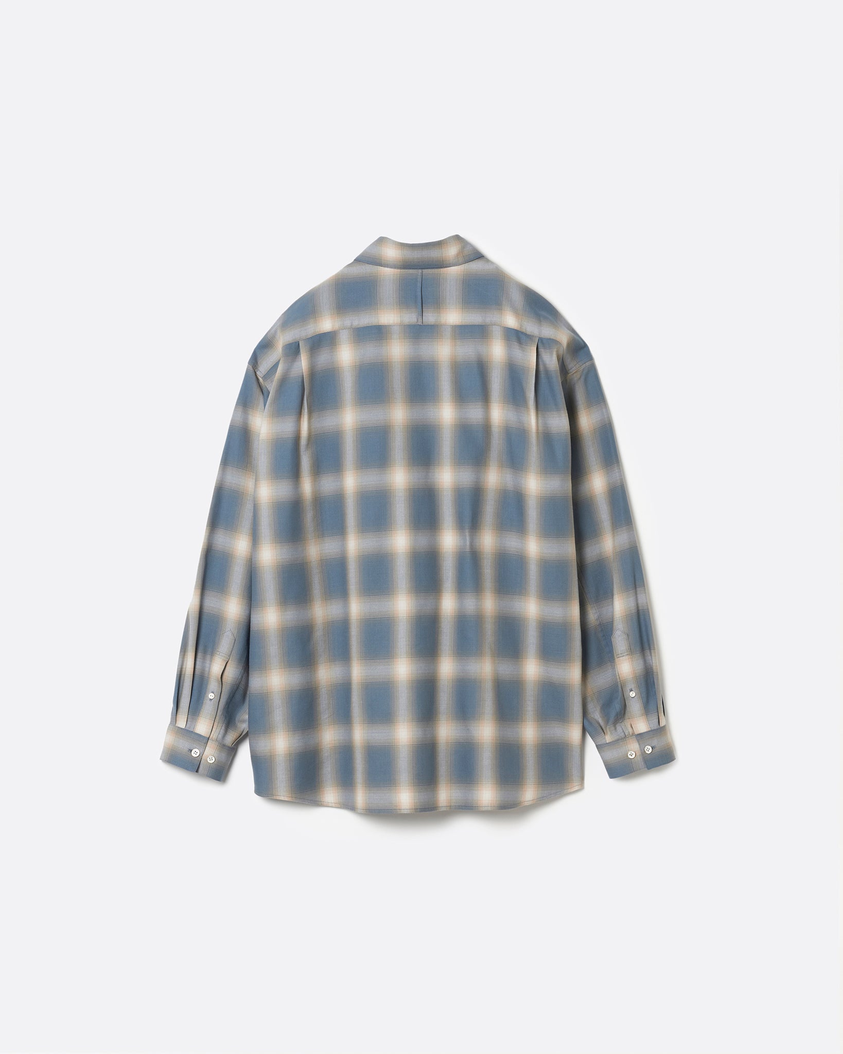 OMBRE CHECK RELAX FIT SHIRT .14【SAX BLUE】 – SUBLATIONS