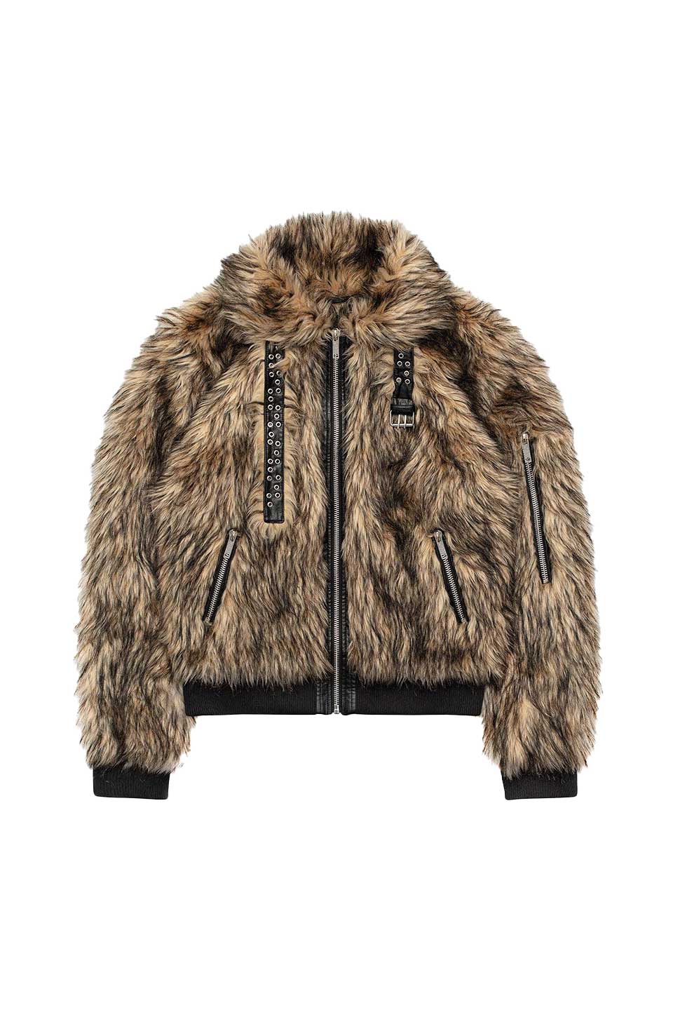 Black Fur Bomber｜Racer World Wide｜フライトジャケット