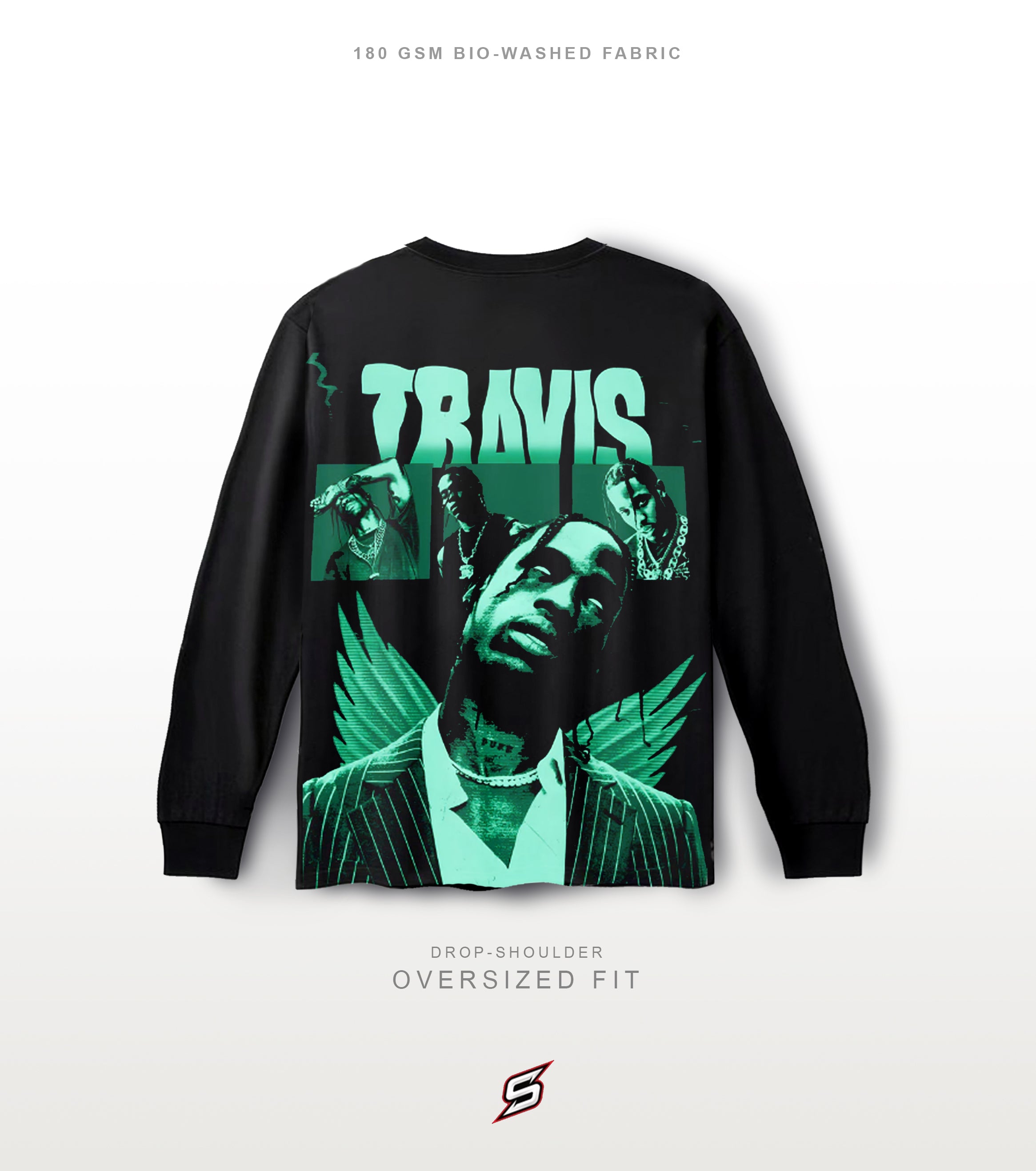 Travis Scott Oversized Full Sleeves T-shirt – supremacyclothing