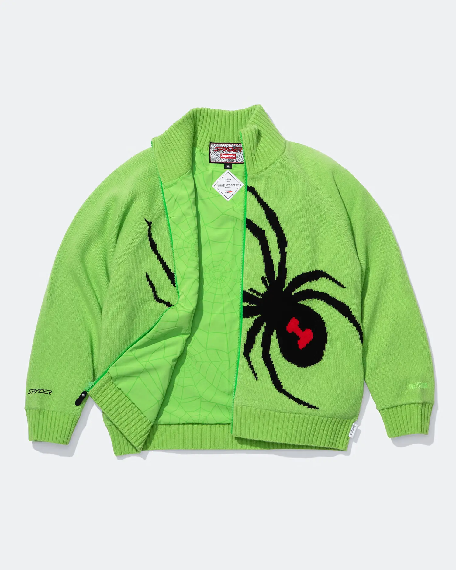 Supreme®/Spyder® WINDSTOPPER® Zip Up Sweater | Supreme 24fw