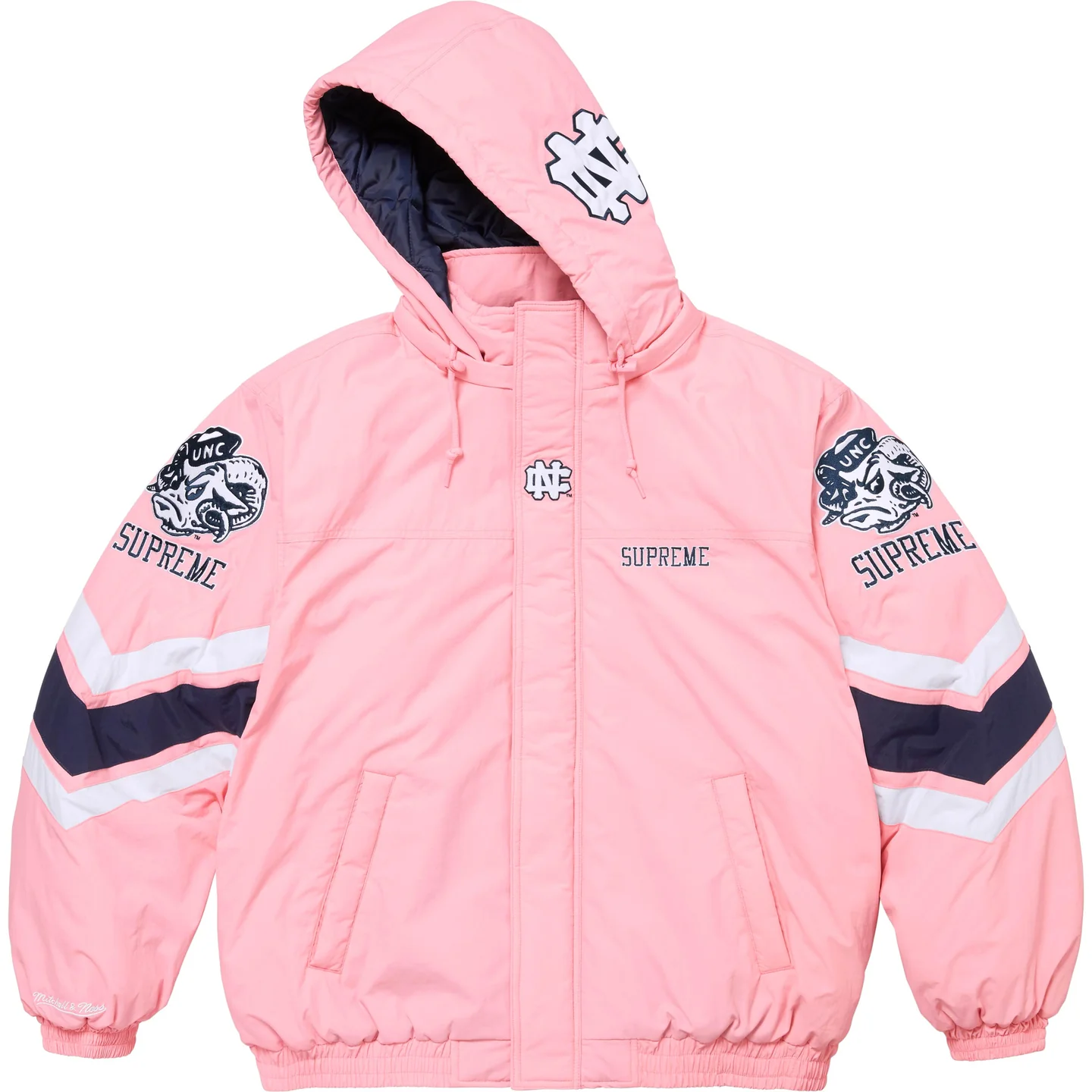 Supreme®/Mitchell & Ness® NCAA Hooded Stadium Jacket | Supreme 24fw