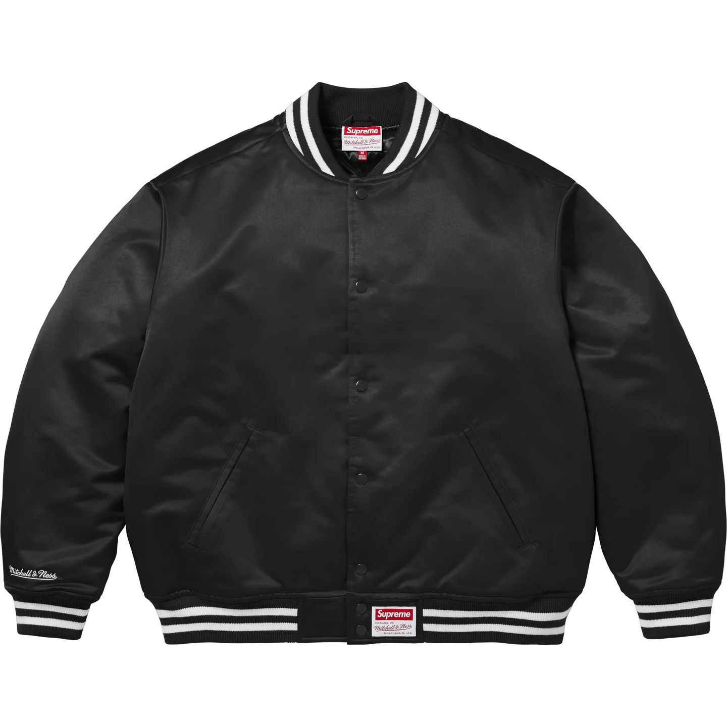 Supreme®/Mitchell & Ness® Satin Varsity Jacket | Supreme 24fw