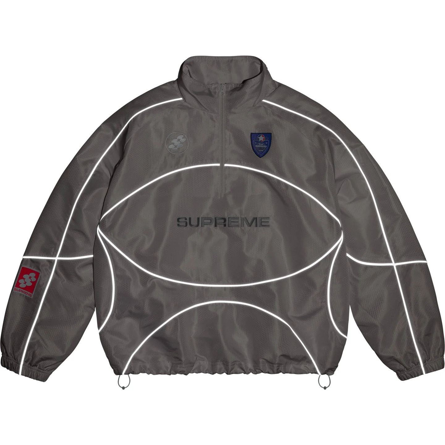 Reflective Piping Pullover | Supreme 24fw