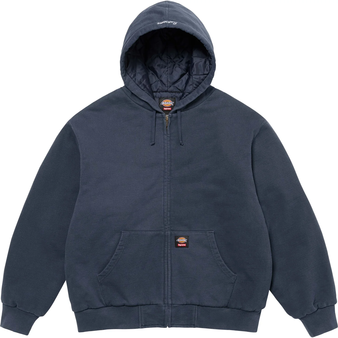 Supreme®/Dickies® Quilted Lined Zip Up Hooded Sweatshirt | Supreme