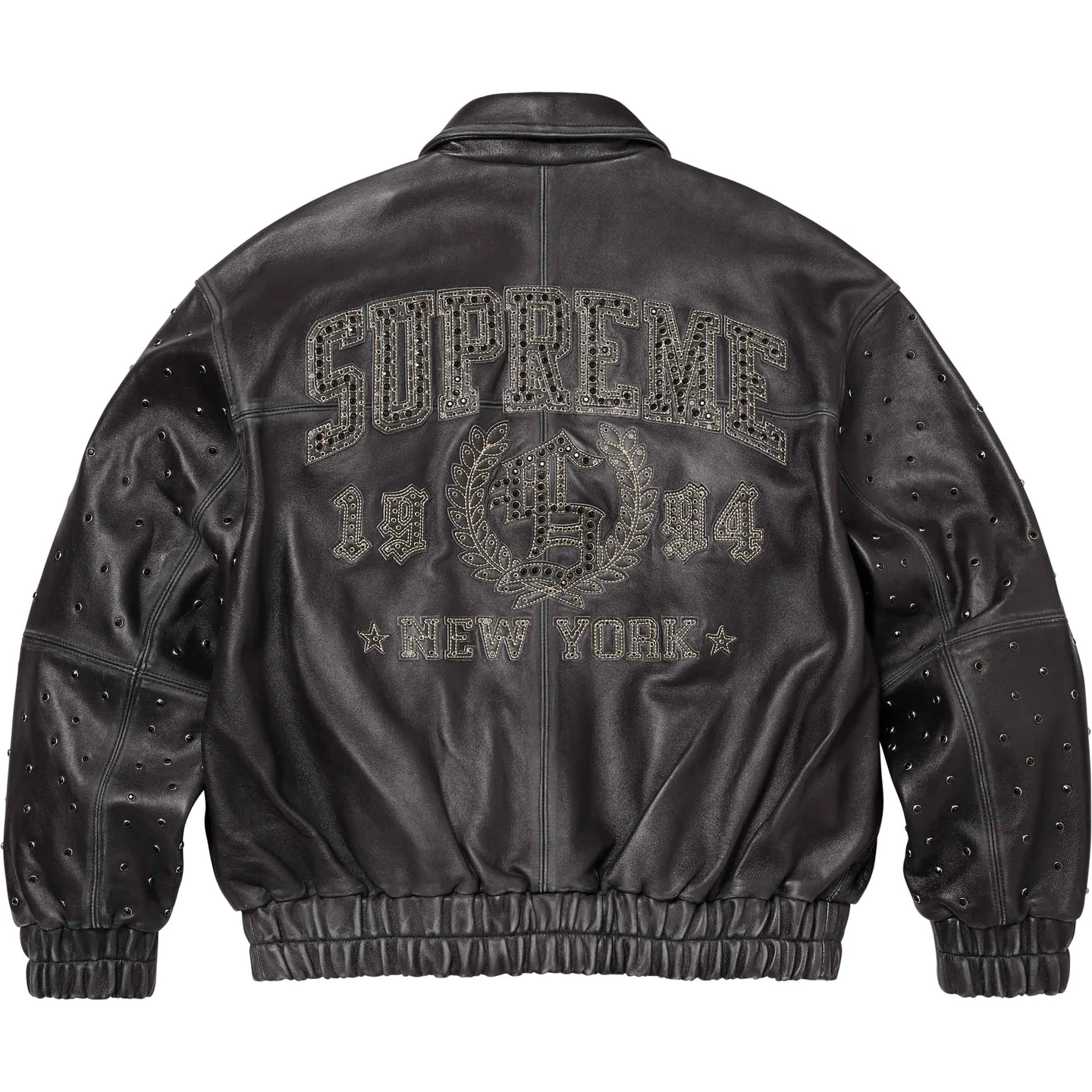 Gem Studded Leather Jacket | Supreme 24ss