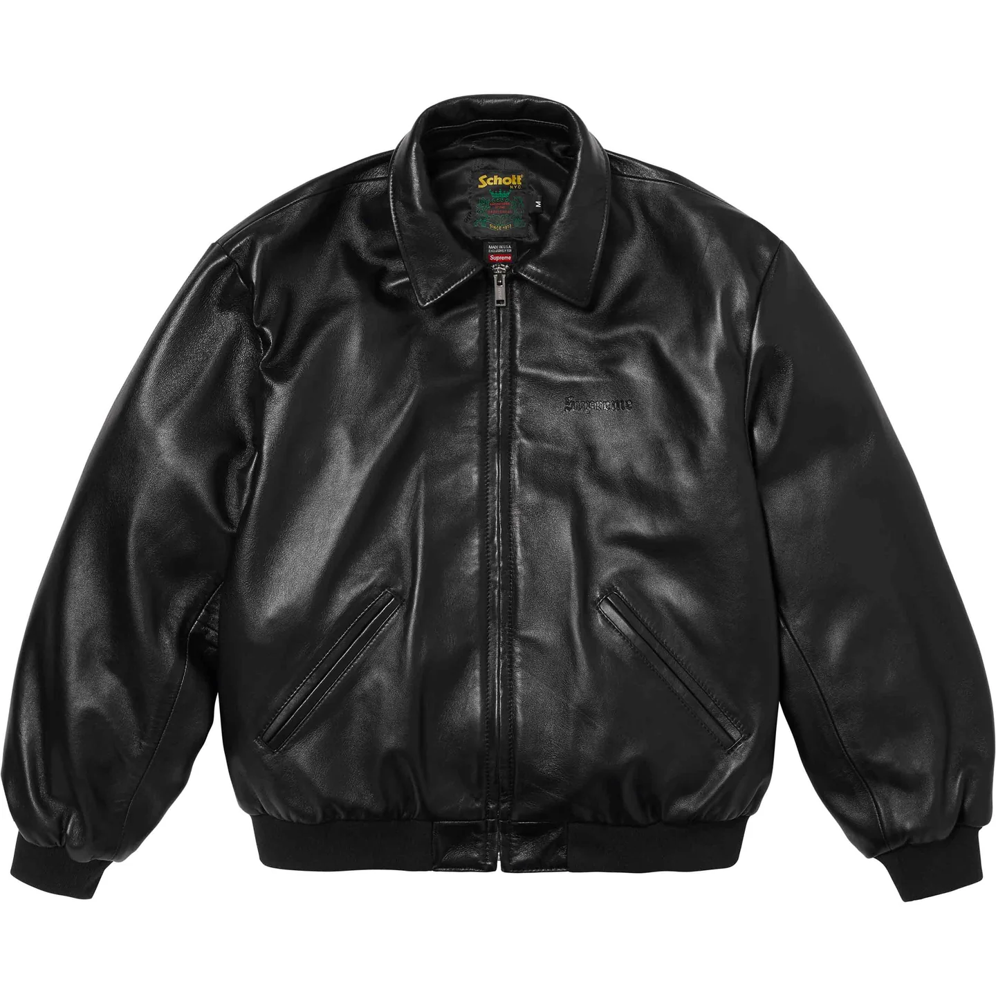 Supreme®/Schott® Hooded Leather Bomber Jacket | Supreme 24ss