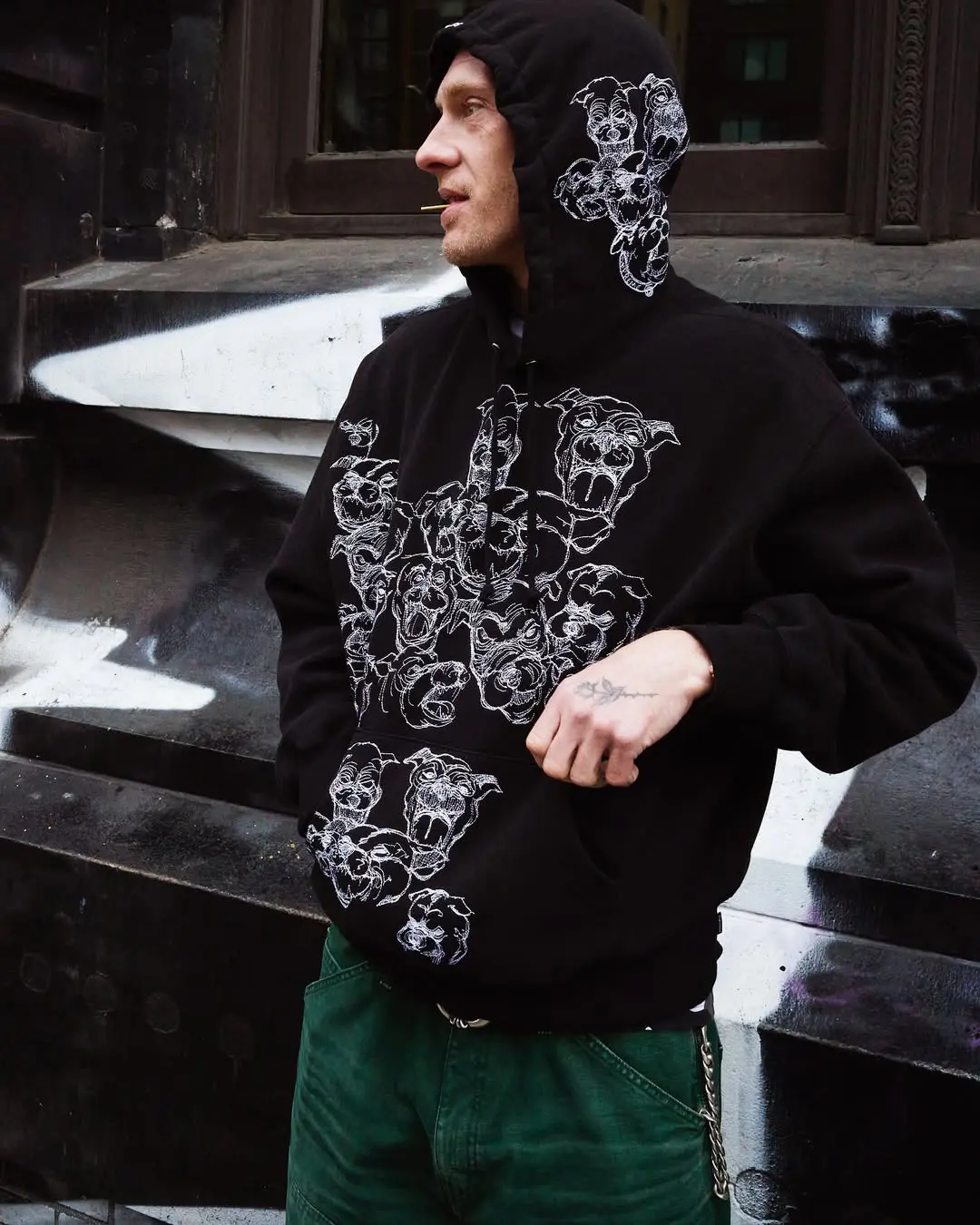 Pitbulls Embroidered Hooded Sweatshirt | Supreme 25ss