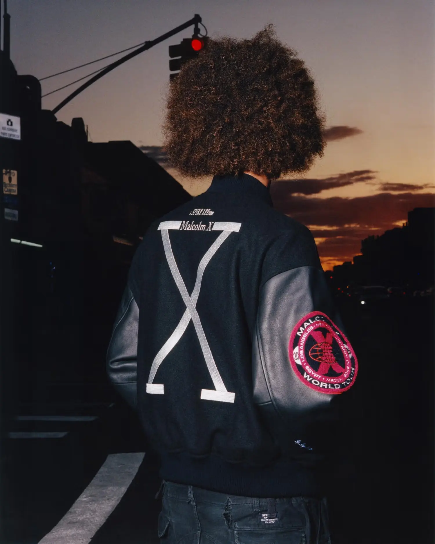 Supreme/40 Acres Malcolm X Varsity Jacket | Supreme 25ss