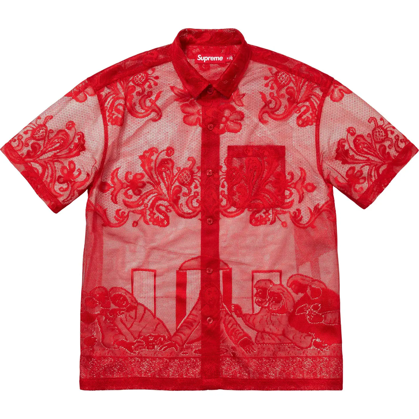 Last Supper Lace S/S Shirt | Supreme 25ss