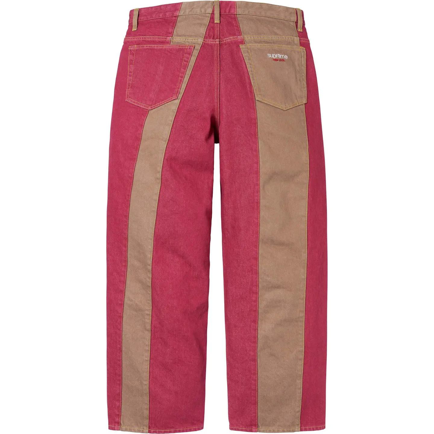 Paneled Stripe Baggy Jean | Supreme 25ss