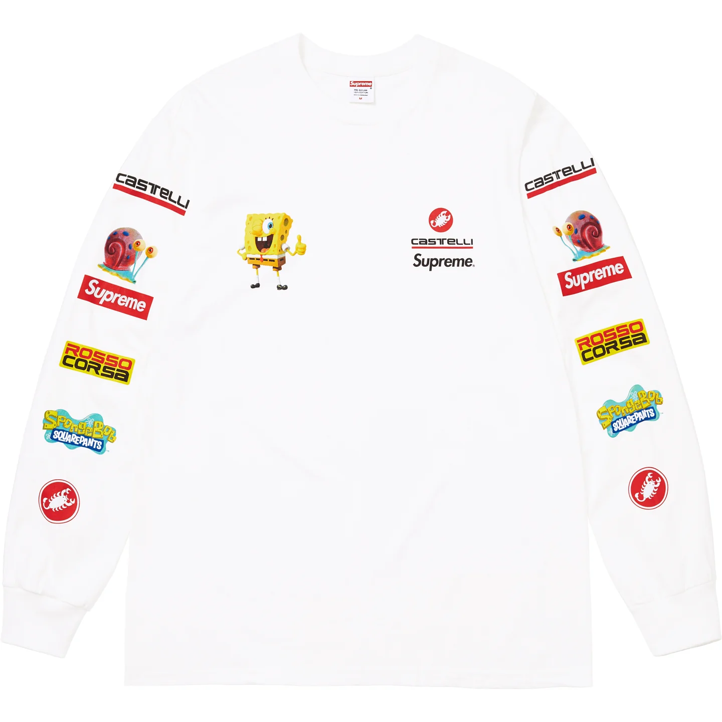 Supreme®/SpongeBob SquarePants/Castelli® Racing L/S Tee | Supreme 25ss