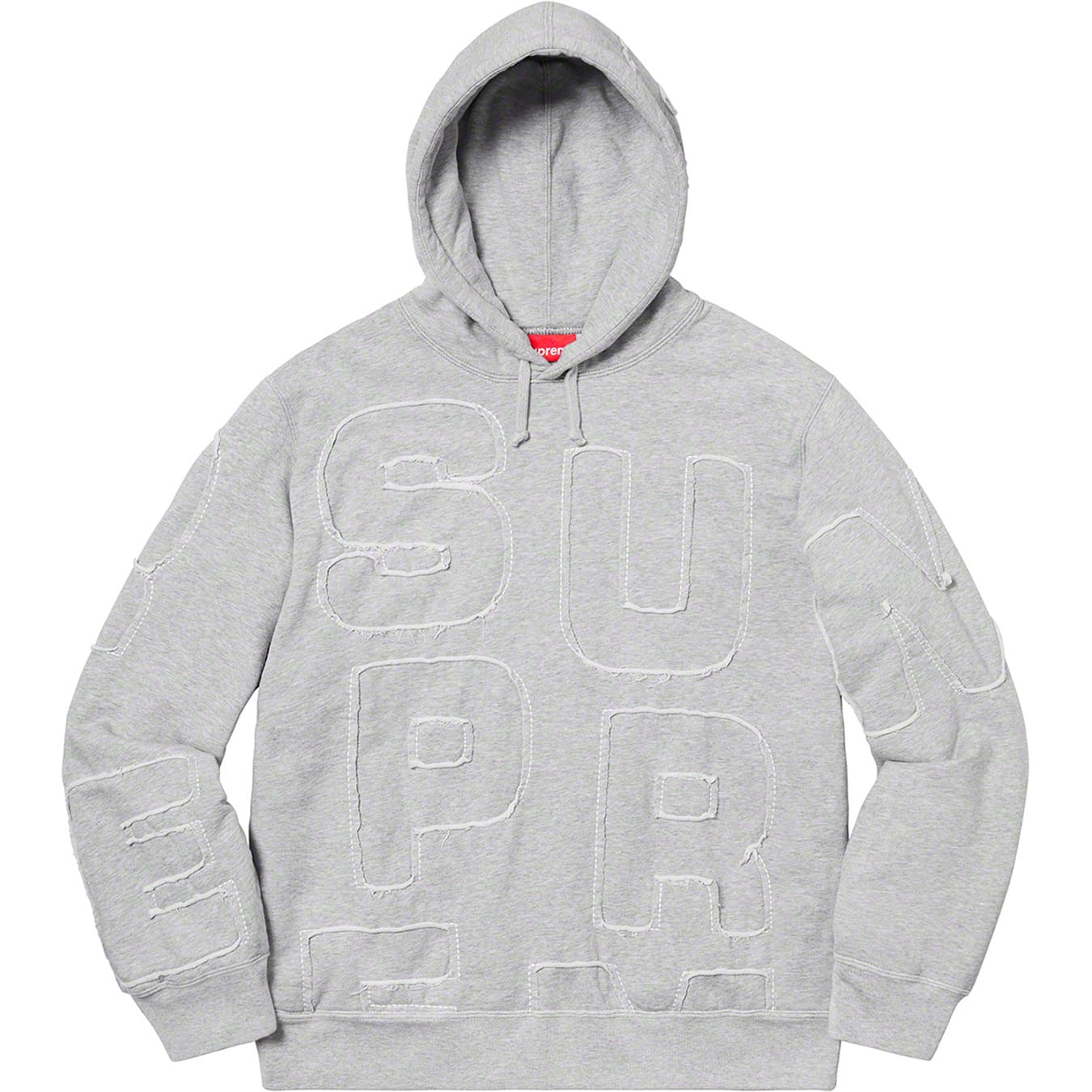Cutout Letters Hooded Sweatshirt | Supreme 20ss