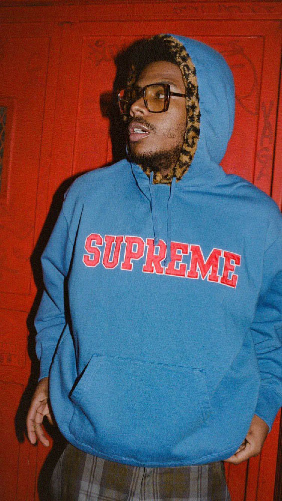 Leopard Trim Hooded Sweatshirt | Supreme 21fw