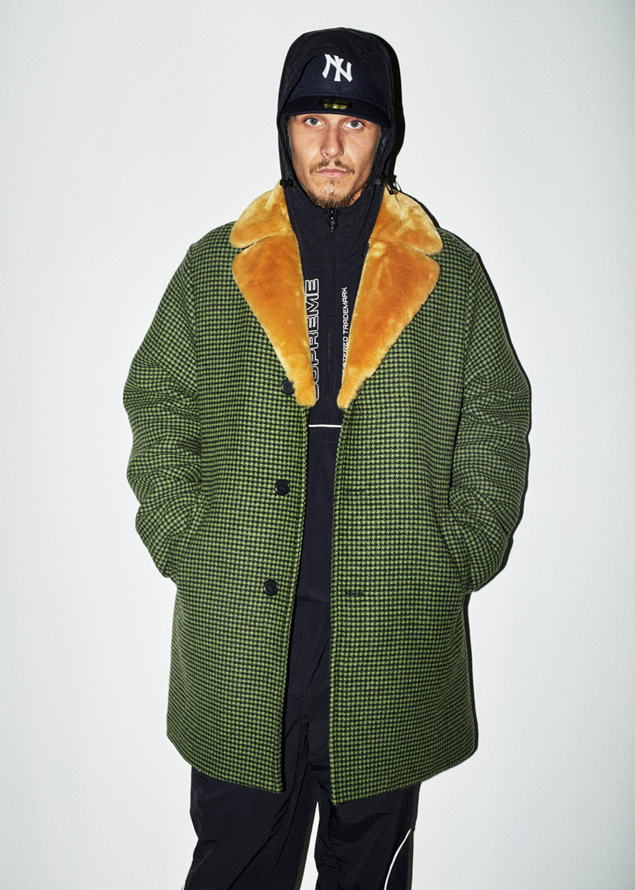 Fur Collar Car Coat | Supreme 22fw