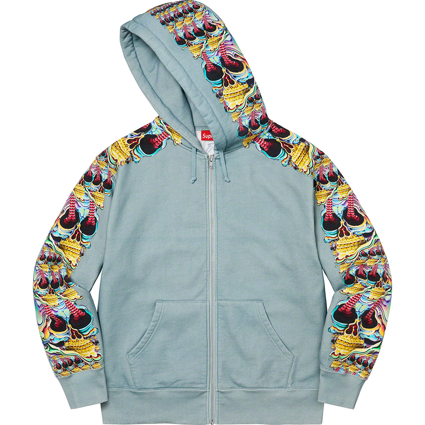 Skulls Zip Up Hooded Sweatshirt | Supreme 22fw