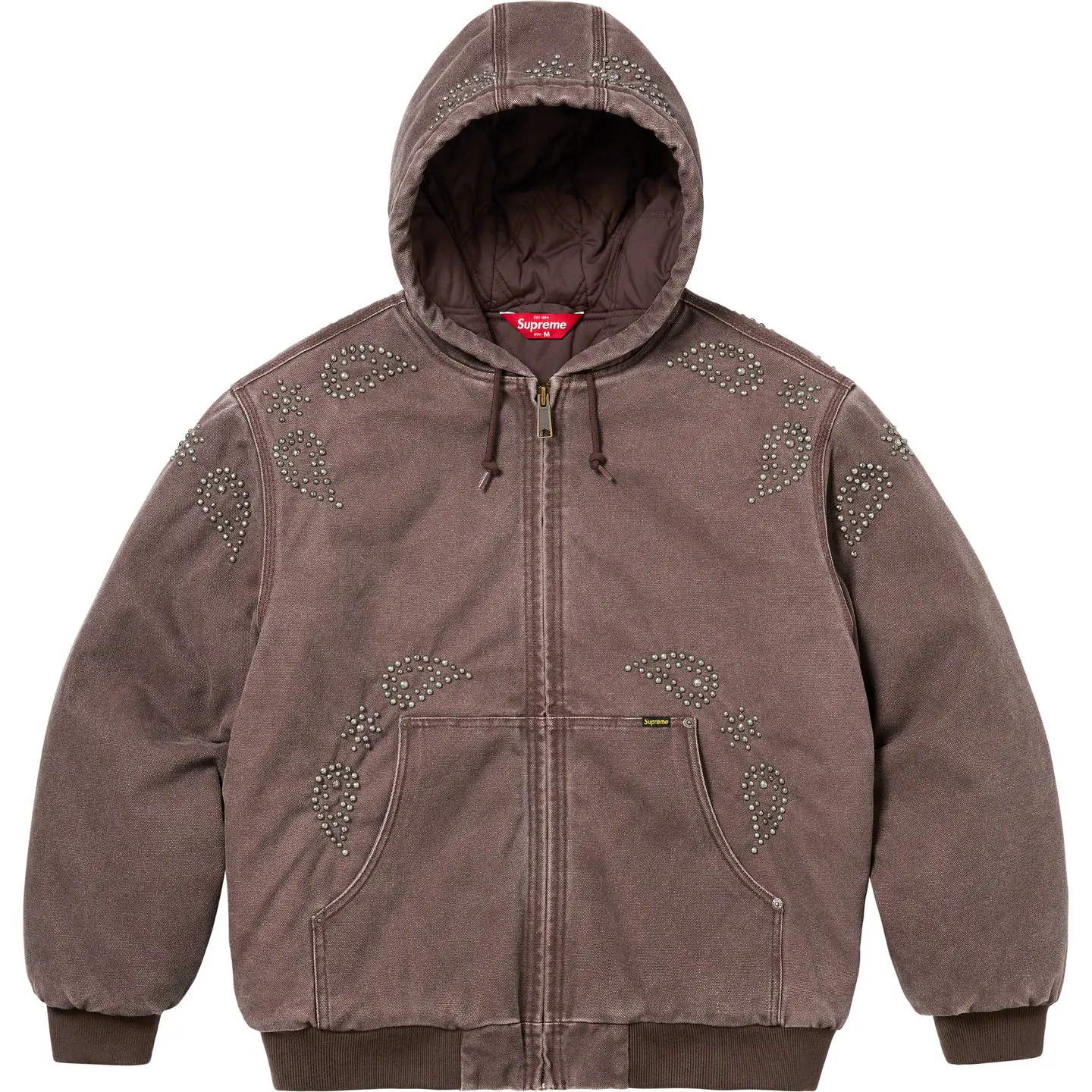 Paisley Studded Work Jacket | Supreme 23fw