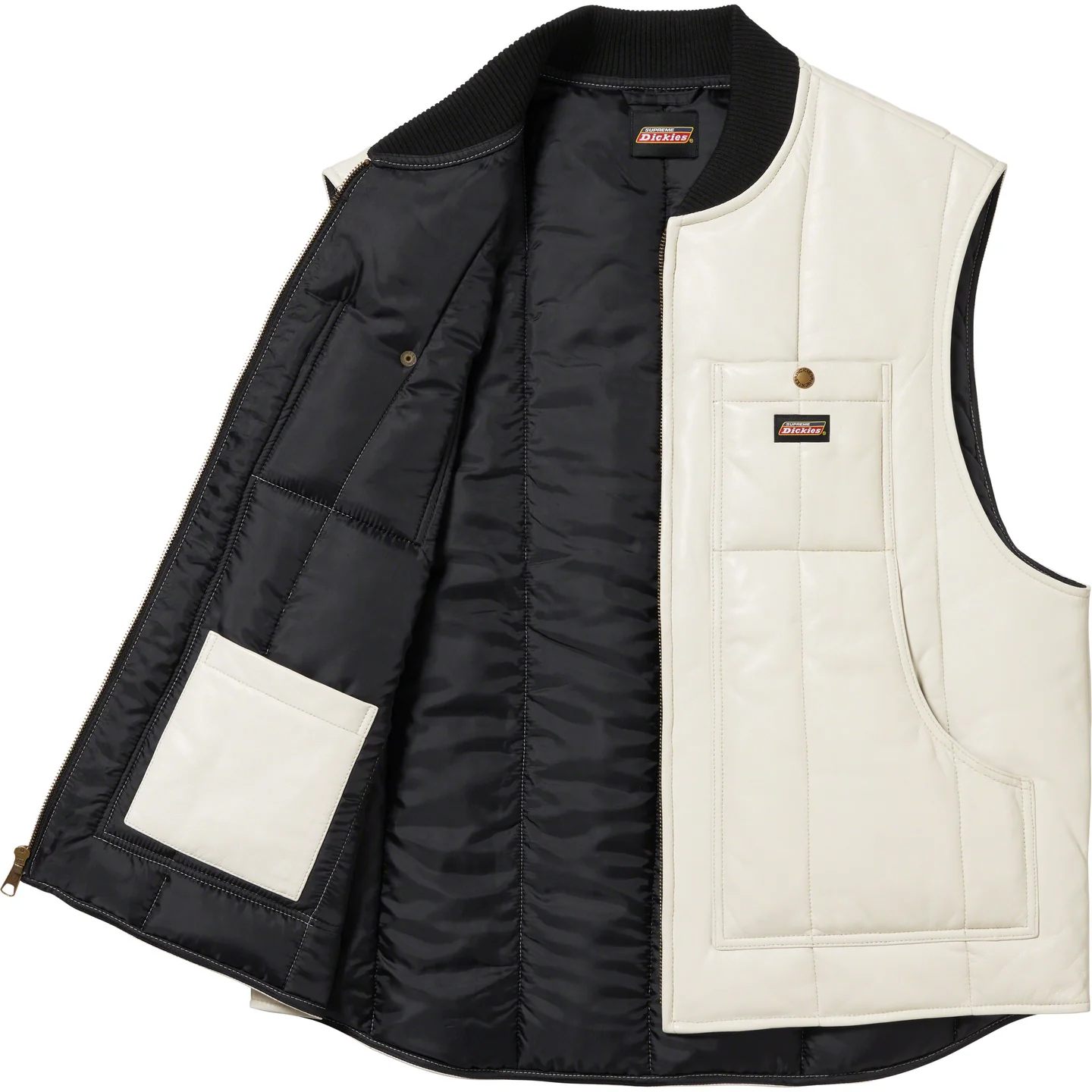 Supreme®/Dickies® Leather Work Vest | Supreme 23fw