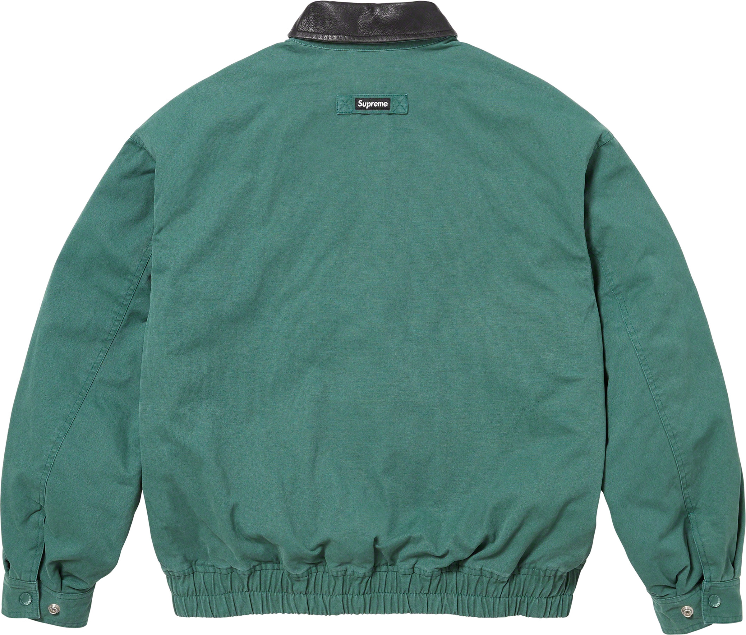 Leather Collar Utility Jacket | Supreme 23fw