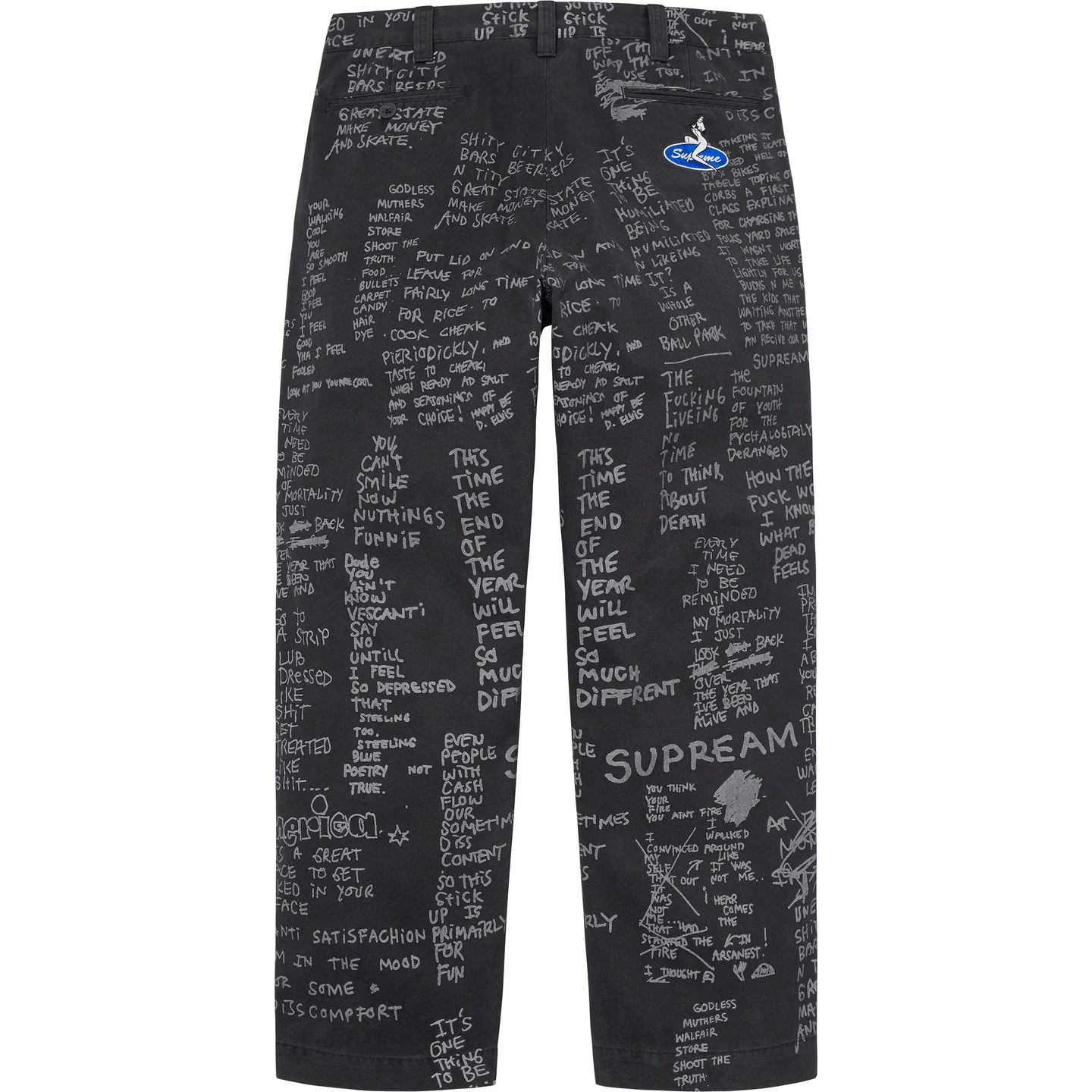 Gonz Poems Chino Pant | Supreme 23ss