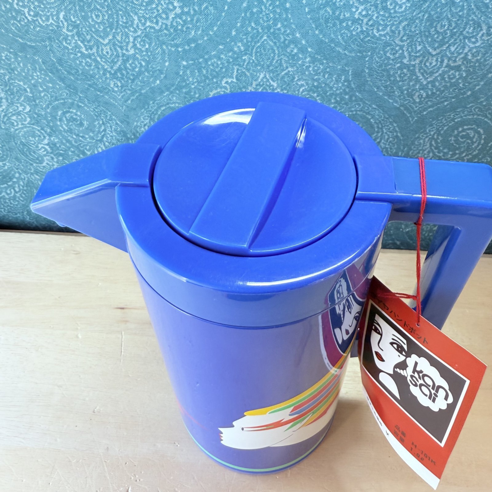 ダイヤ魔法瓶 山本寛斎デザイン ハンドポット スーパーレディブルー 1ℓ