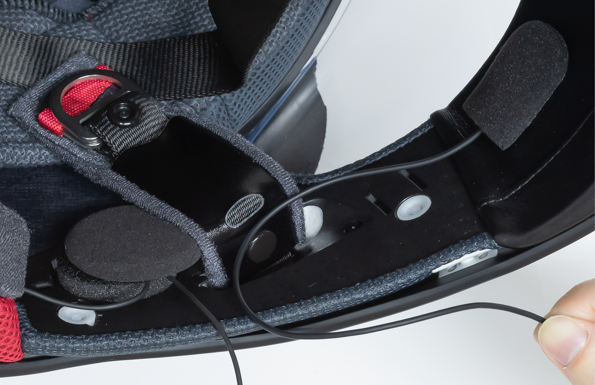 B+COM ONE バイク用インカム フルフェイスヘルメット取付方法 SHOEI Z