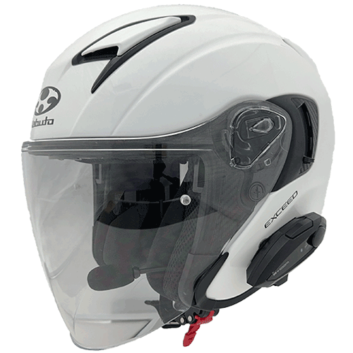 B+COM TALK バイク用インカム ジェットヘルメット取付方法 OGK KABUTO